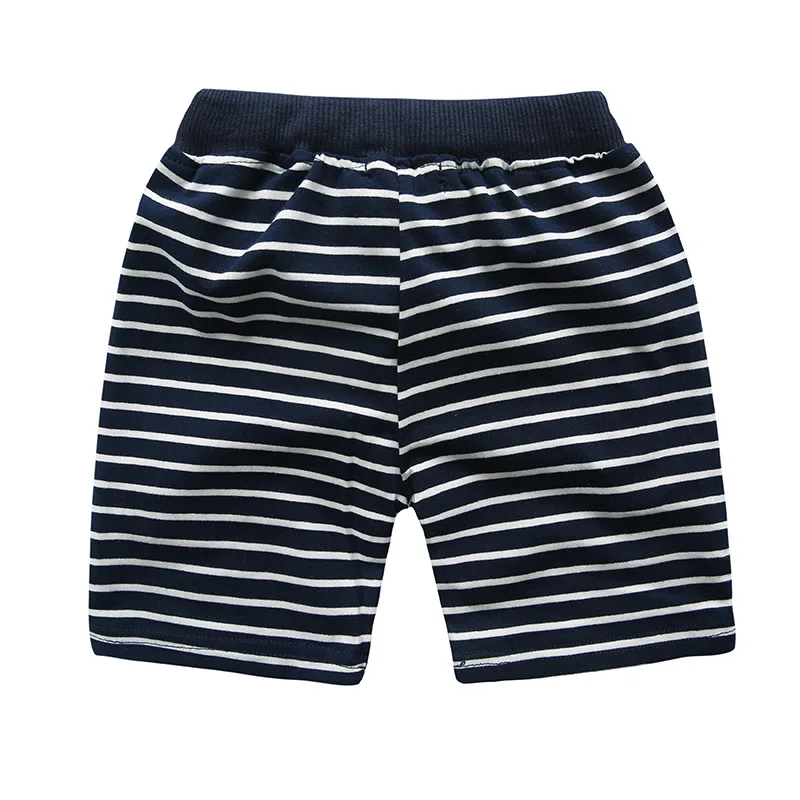 Модные детские штаны в полоску, детские штаны для маленьких мальчиков, летние пляжные свободные шорты, размер 90-130, одежда для девочек