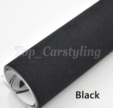 1.35×15 m Envoltório De Vinil De Veludo camurça Preta Adesivo Decalque Com Air Release para tejadilho do carro, folha de revestimento interior cobrindo PROTWRAPS