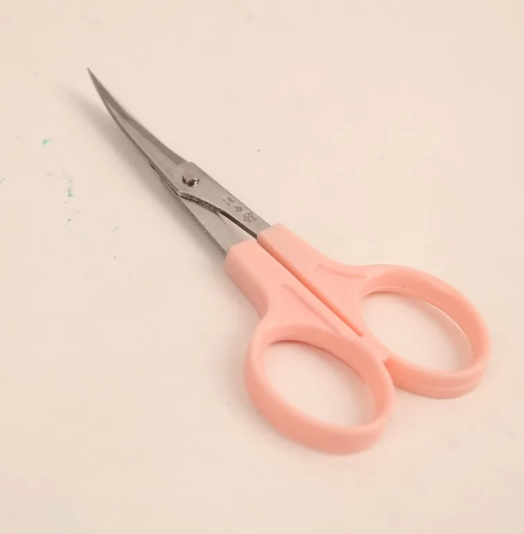 

2pcs lot stainless steel trimming scissors Wang wuquan durable curved blade embroidery scissors tailor sewing shear 4 inch