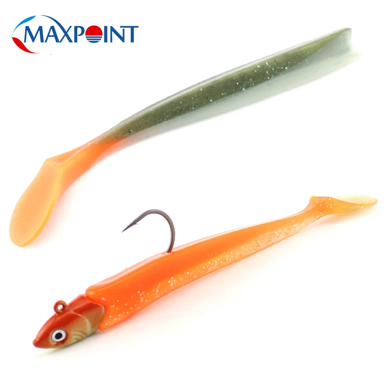 Maxpoint 11 см/4,3 дюймов Мягкая приманка на гибкой виниле Swimbait SAYORI Shad хвост приманки 4 шт./pk мягкие рыболовные приманки наконечник Eel Shad