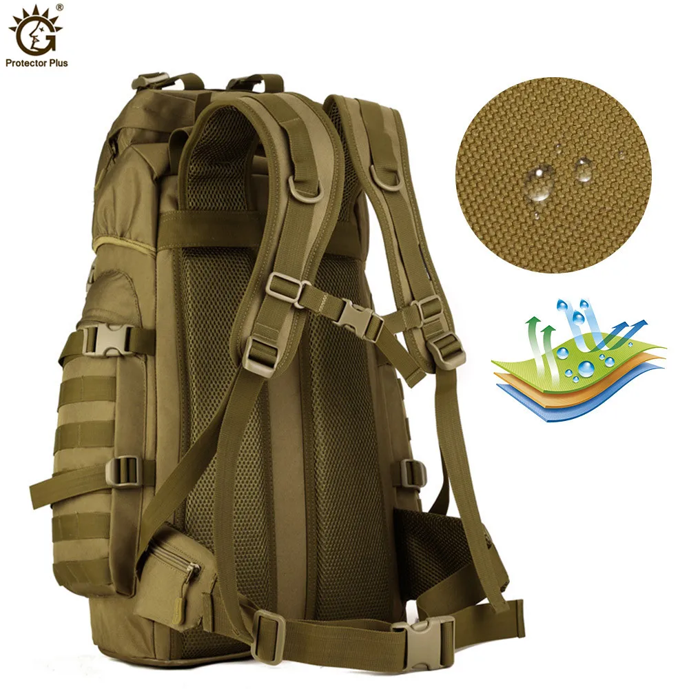  60L Outdoor Large Capacity Backpack Tactical Molle Army Rucksack Men Military Backpack Climbing Spo