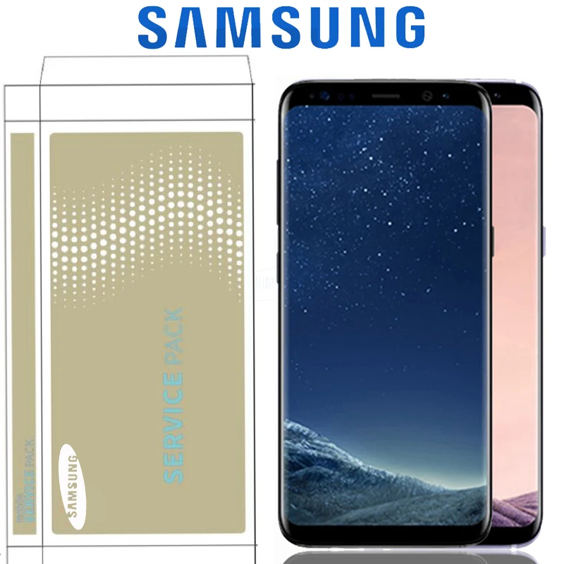 Оригинальный 5 8 ''/6 2'' дисплей с рамкой для Samsung S8 G950F G950U LCD Plus G955 G955F