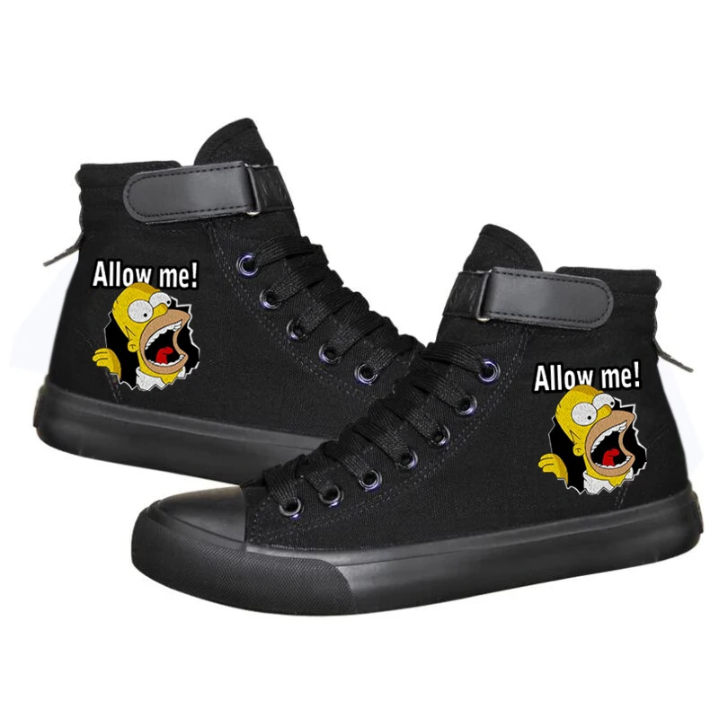 

USA Cartoon Simpson Women Men Sneakers Canvas Shoes Students Sneakers Shoes Casual Shoes Leisure Shoes