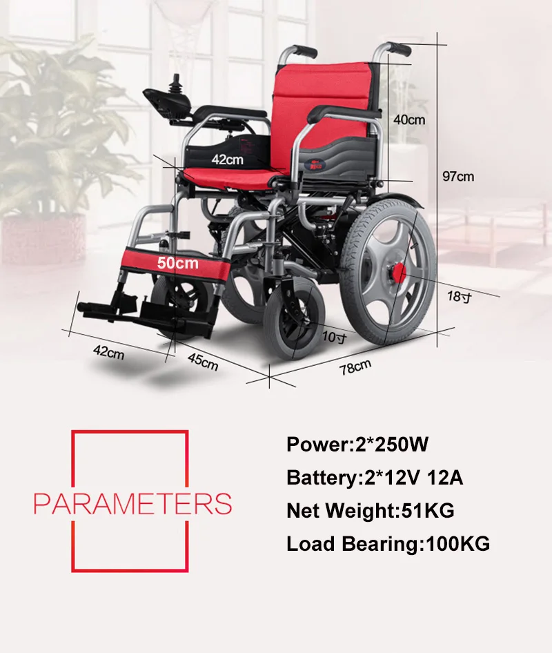 Flash Deal Foldable Medical Power Wheelchair Electric Handicapped Scooter with Powerful battery Double Motors for the Disabled and Elderly 1 Flash Deal Foldable Medical Power Wheelchair Electric Handicapped Scooter with Powerful battery Double Motors for the Disabled and Elderly 1