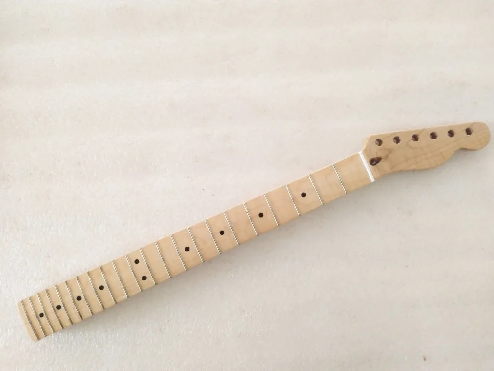 

TELE style one piece flame maple replacement guitar neck gloss finish guita