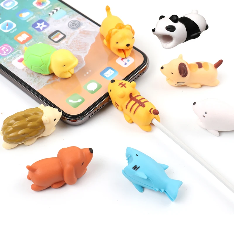 Cable bite Cute Animal cable protector for iphone usb cable organizer
