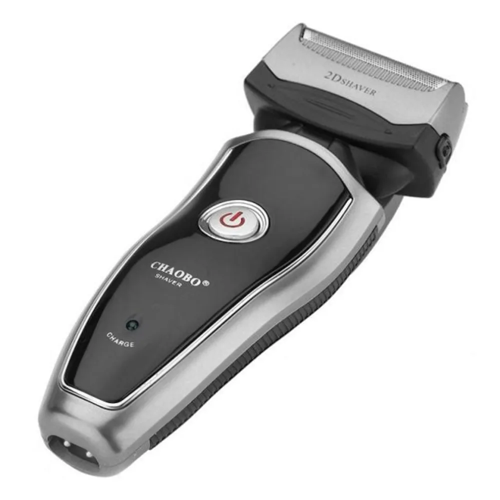 

US Plug Rechargeable Cordless Electric Razor Portable Man Beard Shaver Groomer Double Side Trimmer Face Care Tool