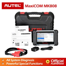 Autel MaxiCOM MK808 Automotive Diagnostic Scanner with IMMO/EPB/SAS/BMS/TPMS/DPF Service Code Reader for key programming