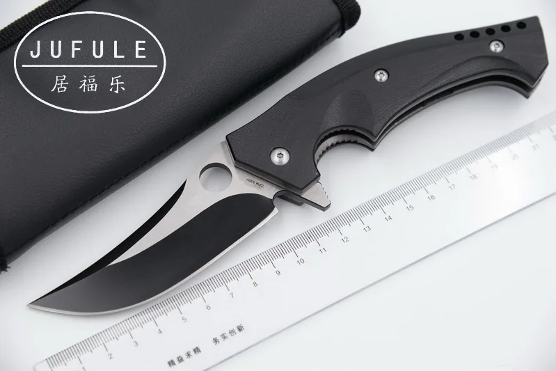 JUFULE OEM MAMBA C196 Bearing Folding Knife CPM S30V G10 steel Handle Survival Camping Knives Utility
