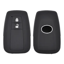 Силиконовый чехол для ключей для Toyota C-HR Prius Fob автомобильный удаленный БЕСКЛЮЧЕВОЙ Чехол протектор кожи держатель 2 кнопки