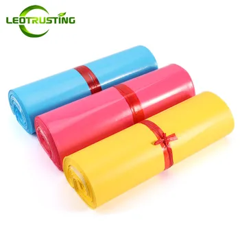 

Leotrusting 4 Colors Poly Mailer Mailing Bag Color Express Packaging Envelope Bag X-mas Plastic Garments Boxes Gift Shipping Bag