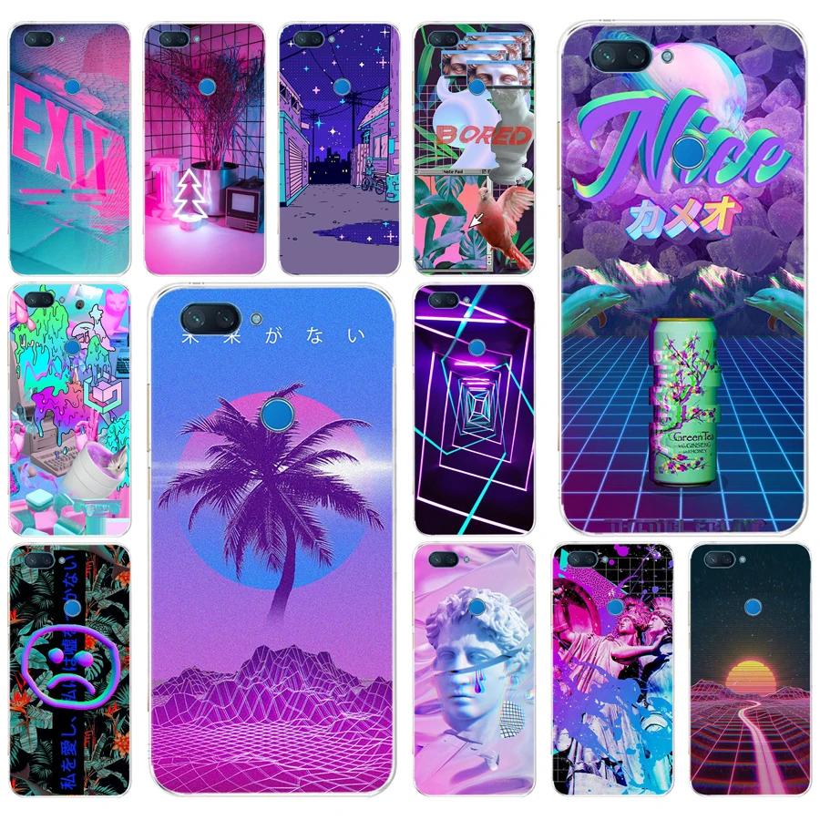 179FG Vaporwave эстетичный Мягкий Силиконовый ТПУ чехол для телефона xiaomi redmi mi 8 A1 A2