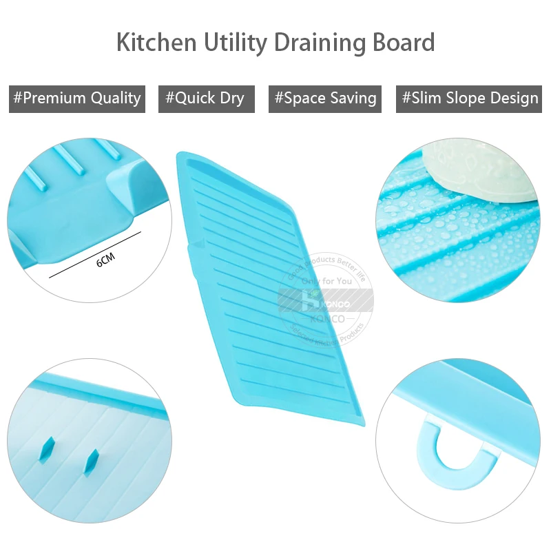 KONCO сушилка для посуды, пластиковая овощная фруктовая раковина сушилка для посуды над кухонной столешницей