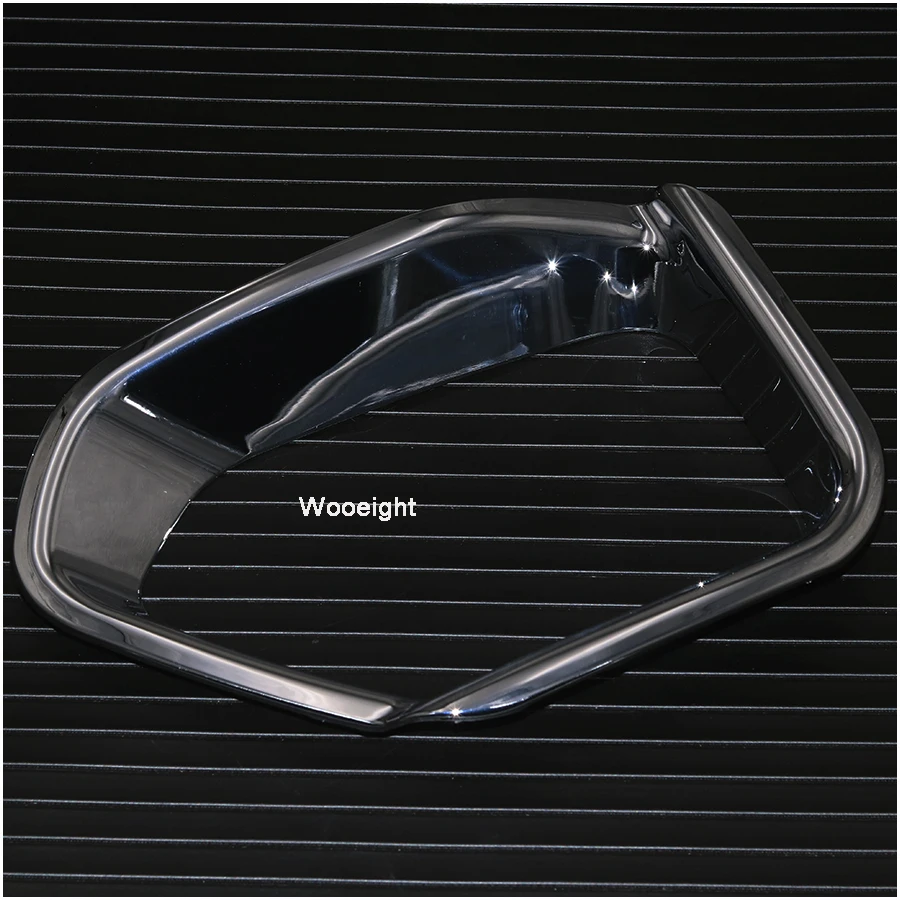 Wooeight 2Pcs ABS Chrome Car Rear Fog Light Lamp Foglight Bumper Cover Trim Bezel Frame Molding For Subaru XV Crosstrek 2018 (6)