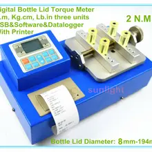 2N. M Цифровая Крышка для бутылки тестер крутящего момента с N.M/Kg. cm/Lb. в трех измерительных единицах и встроенном принтере