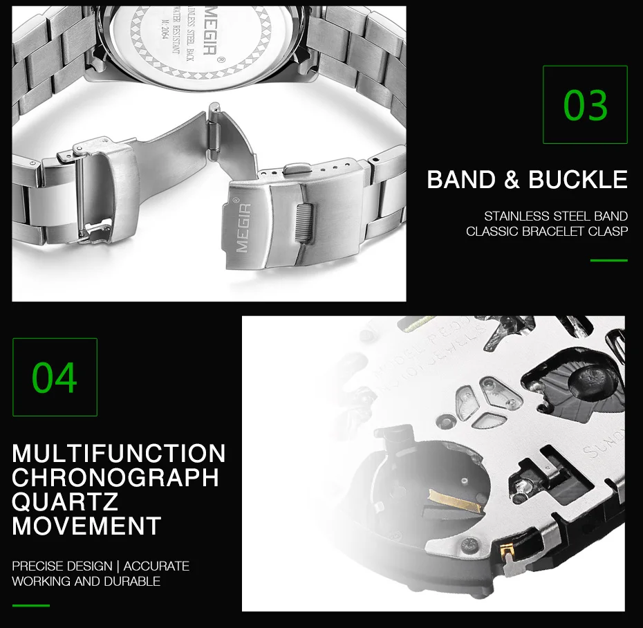 Топ бренд Мужские Аналоговые кварцевые часы с хронографом и датой водонепроницаемые наручные часы из нержавеющей стали мужские часы