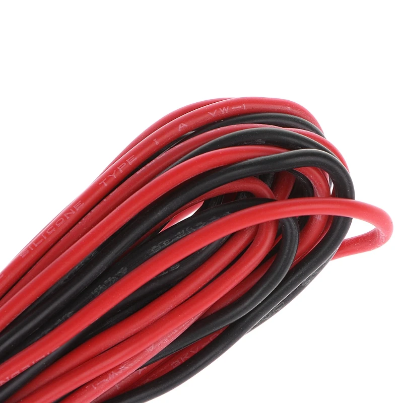 

3 Meter Red + Black Silicone Wire 18AWG Heatproof Soft Cable RC Lipo Battery ESC