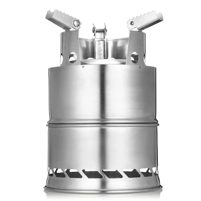 Best Offers Stainless Steel Detachable Outdoor Firewood Stove with Pouch Best Offers Stainless Steel Detachable Outdoor Firewood Stove with Pouch