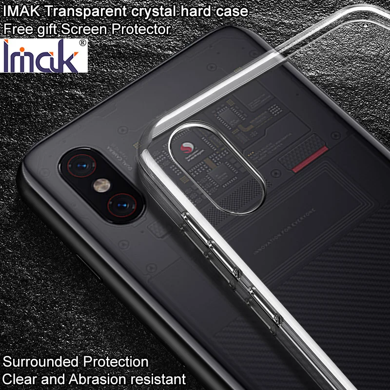 

IMAK Crystal Case Transparent Durable PC Hard Case Cover for Xiaomi Mi 8 Explorer Back Cover Ultimate Edition Clear Case