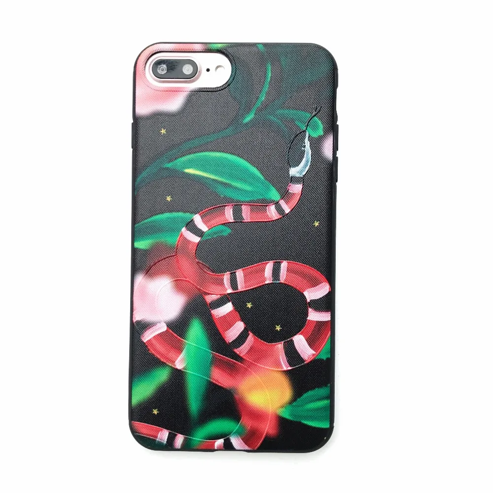 

Phone Case For iPhone 7 8 Plus X XS MAX XR Case 3D snake Silicone Soft Capinha Cover For iPhone 6 6s Plus Coque