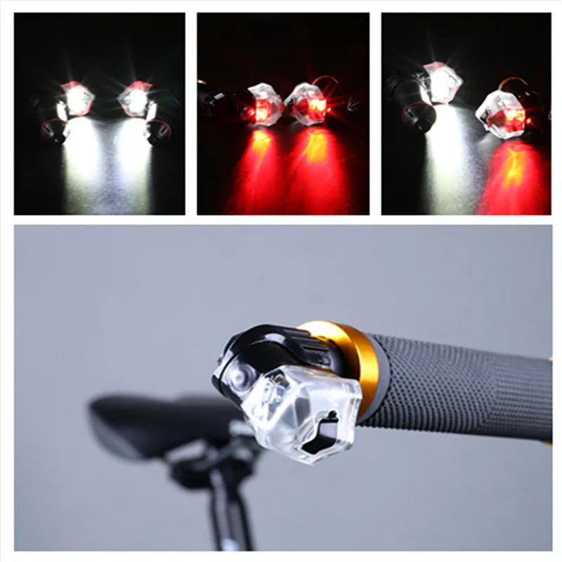 1 Pair 2 Modes Bicycle Bike Light Turn Signal LED Handlebar Indicator Lights UK 