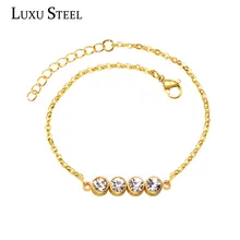 Браслеты из нержавеющей стали с кубическим цирконием для женщин, Прямая поставка, подарок