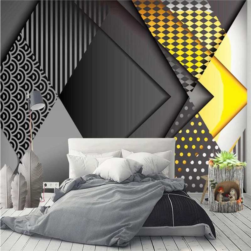 Beibehang обои на заказ фрески гостиная спальня диван лежа в скандинавском простой минималистский геометрический рисунок фон