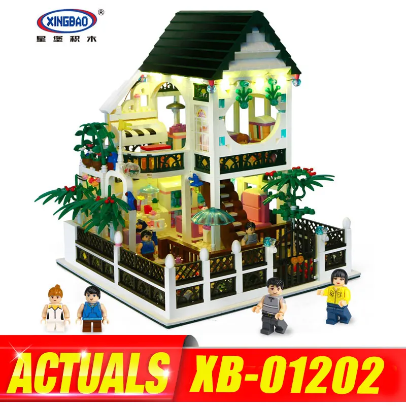 

XingBao 01202 New Romantic Heart Set with Light USB Building Block Bricks Educational Toy as Valentine's Day present as DIY Gift