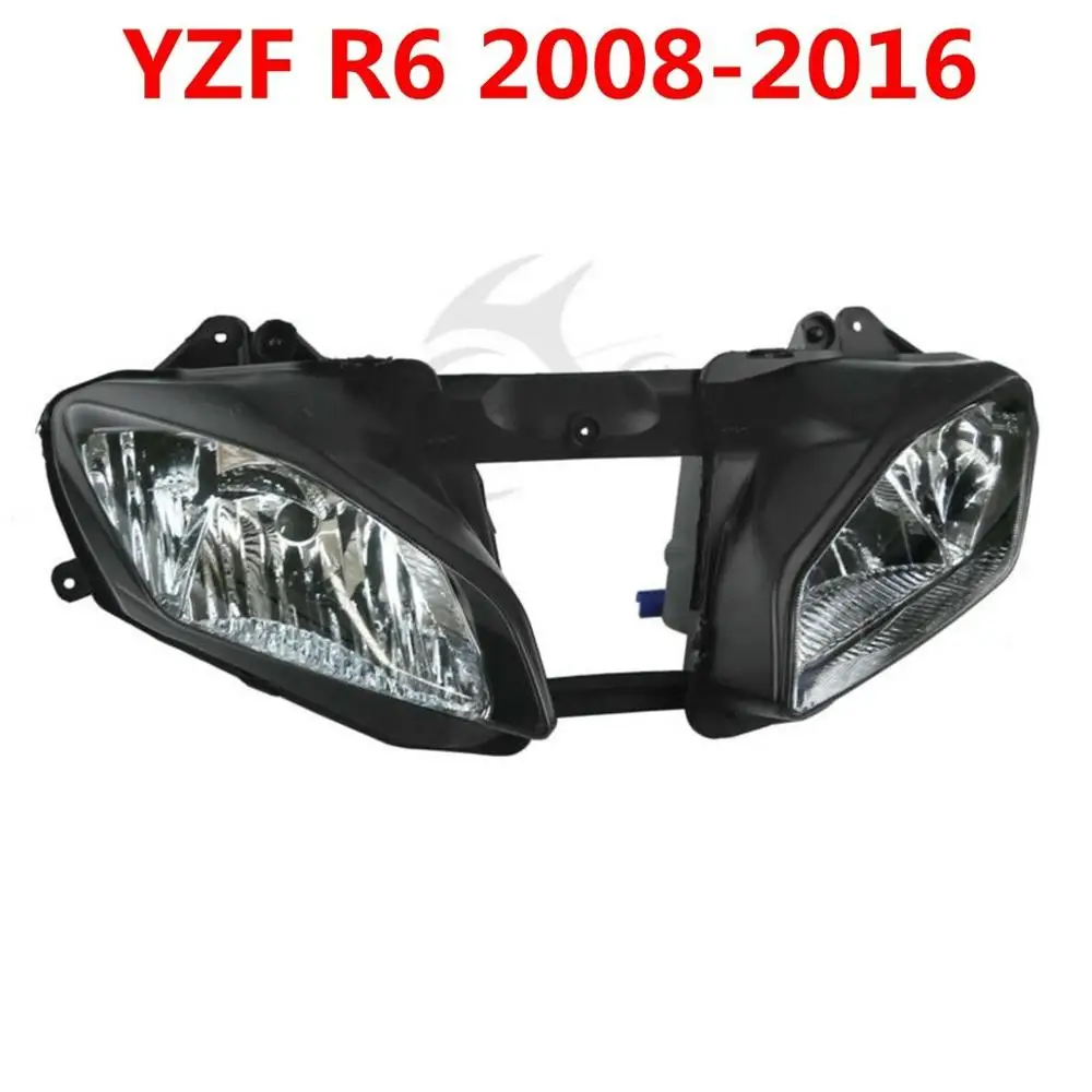 МОТОЦИКЛ ABS пластик передняя фара в сборе для Yamaha YZF R6 2003-2005 2006-2007 2008 - Цвет: For 2008-2016 Year