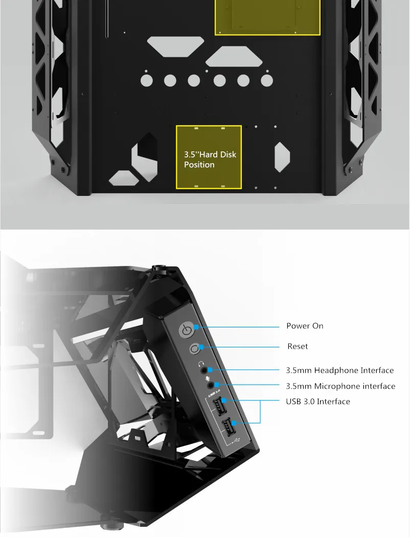 Bykski MOD ATX компьютерное шасси водяное охлаждение игровой чехол CE-Veneno-MX