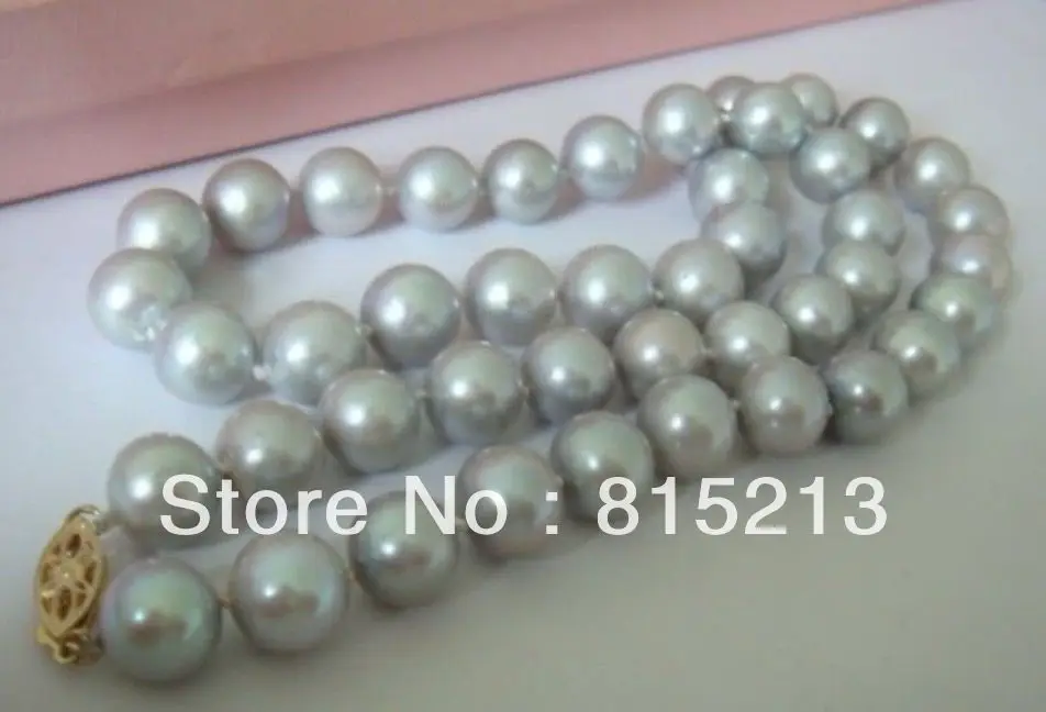 

ddh00419 HUGE 18 11-12MM NATURAL SOUTH SEA TAHITIAN GENUINE SILVERY GRAY PEARL NECKLACEHUGE 28% Discount