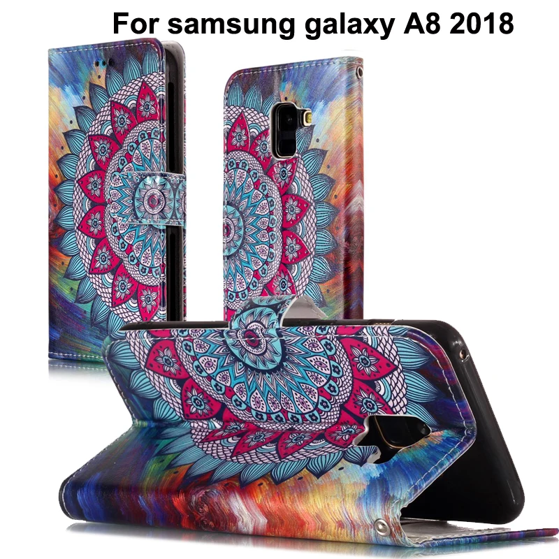 Для Samsung galaxy A8 2018 чехол для смартфона capa GalaxyA8 Многофункциональный рельефный