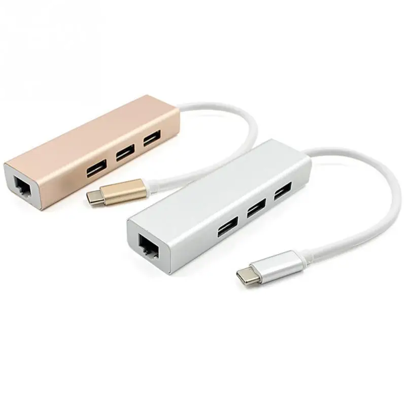 

Type-C To Gigabit Ethernet RJ45 LAN Network Card Adapter USB 3.0 3.1 Hub Network Adapter
