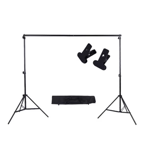 Image 2 - 2 * 3m/6.6 * 9.8ft Photo Background Support Stand Adjustable Backdrop Photograpy Backgrounds for Photo Studio Backdrop Crossbar