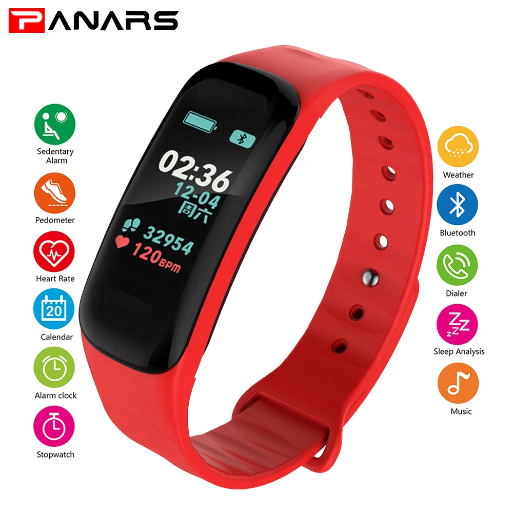 PANARS font b Smart b font font b Watch b font Mens IP68 Heart Rate Monitor