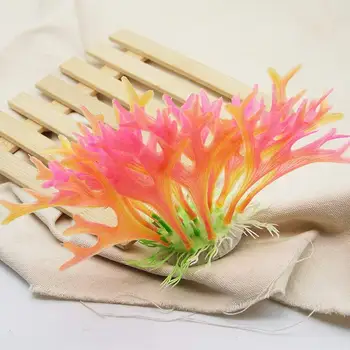 

2 Pcs Artificial Plastic Plants for Aquarium Decoration Underwater Green Water Grass Plants FishTank Decor Ornaments