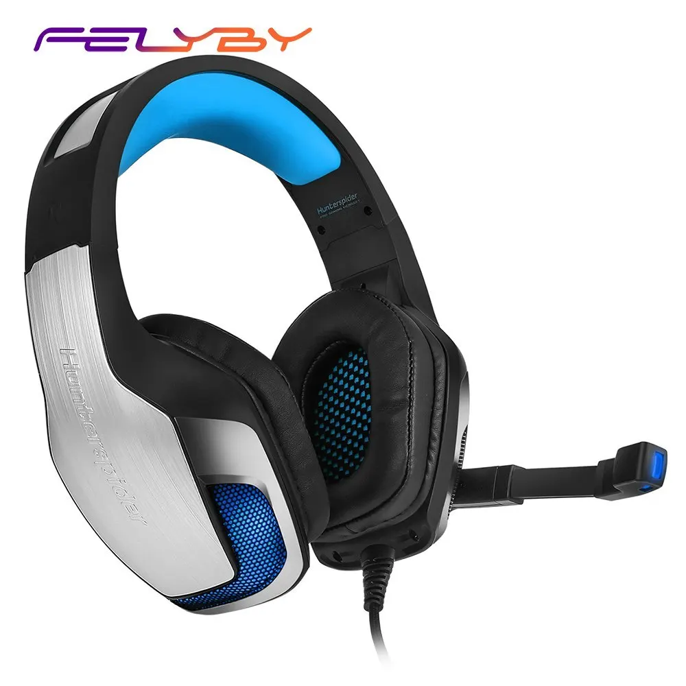 

FELYBY V4 Wireless Bluetooth Stereo Gaming Headset with USB 3.5mm Plug with Mic for Computer