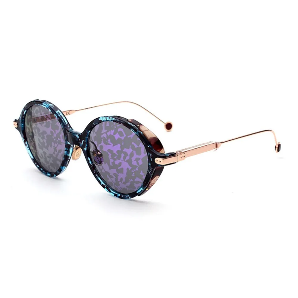 Vintage Fashion Round Metal Frame Sunglasses Uv400 Protection Unique