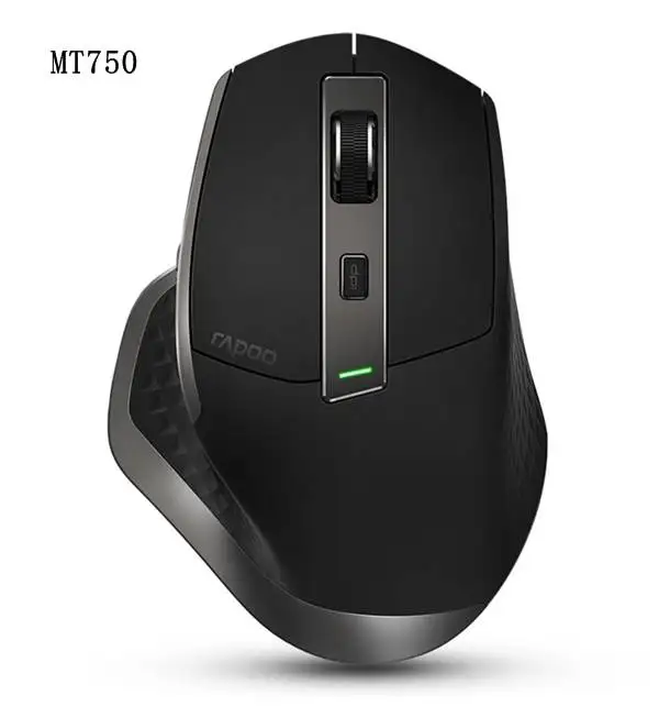 Rapoo MT750 многомодовая перезаряжаемая беспроводная мышь Bluetooth 3,0, 4,0 2,4G многократное подключение и простое переключение - Цвет: MT750