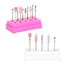 Машинка для маникюра 10 шт./компл. ногтей бор, фрезы, насадки шлифовальный набор Электрический Фрезер для маникюра и педикюра Инструменты для ногтей, маникюр, машинка для маникюра