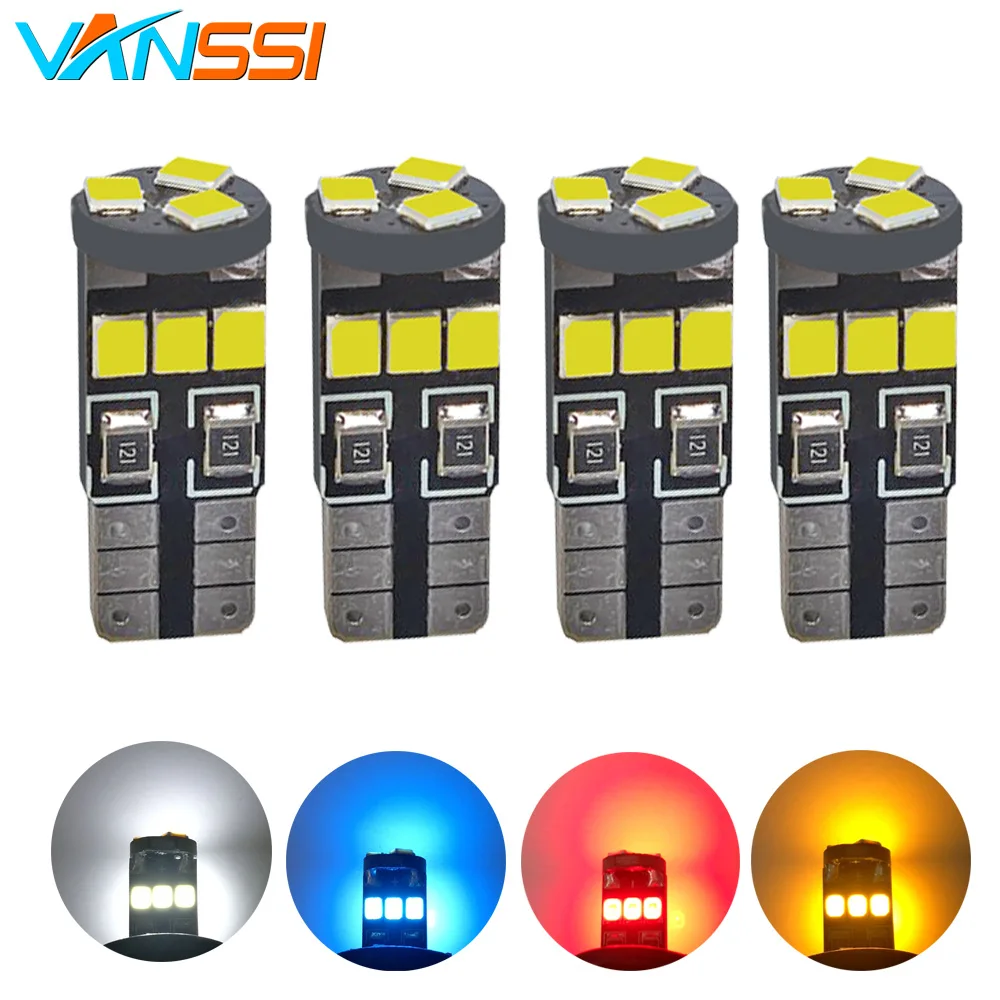 VANSSI 4 шт. T10 W5W 168 2825 194 9SMD светодиодный ные лампы для автомобильного интерьера