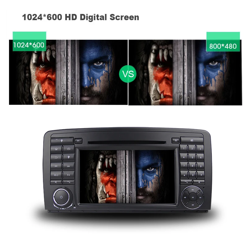 Cheap 2G RAM+32G ROM Android 6.0 Octa Core Car DVD Multimedia Player For Benz R Class W251 R280 R300 R320 R350 GPS Stereo Head Unit 8