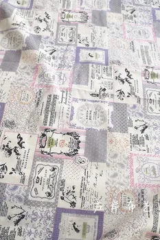 

cotton & linen 150cm wide tolie fabric square printed for cushion,bag,table cloth,napkin,tea towel.zakka