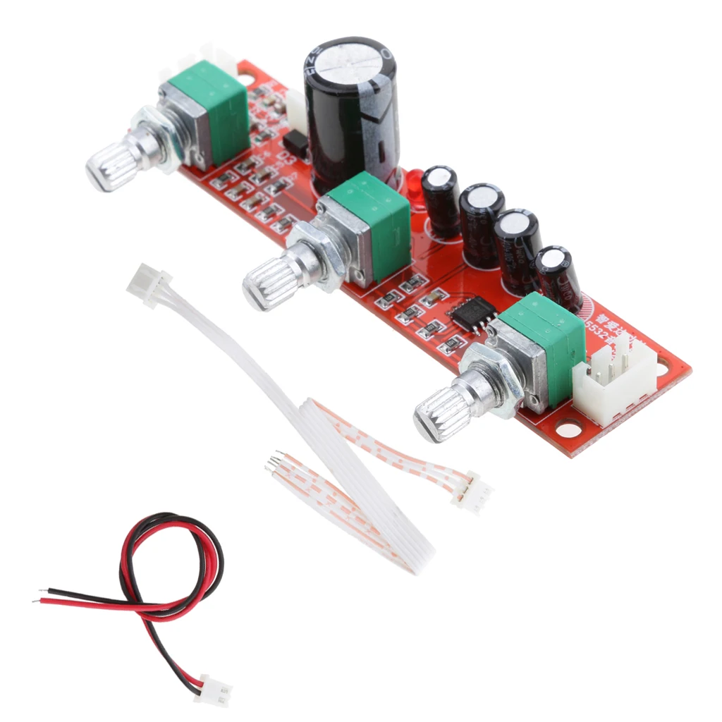 

NE5532 Preamplifie Passive Tone Board Bass Treble Volume Control 2 Channels Adopts NE5532 front chip for for better performance