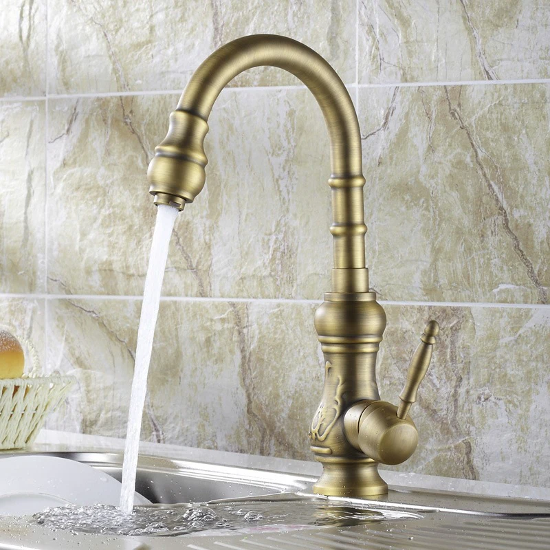  Free Shipping becola high quality kitchen faucet antique bronze sink tap kitchen mixer brass pool f - 32643655029