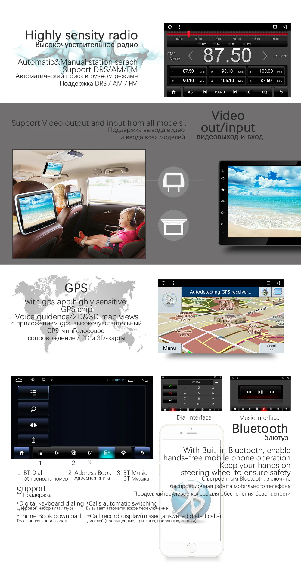 Perfect Roadlover Android 9.0 Car DVD Player For Hyundai Sonata Elantra Terracan Santa FE Tucson GETZ Matrix Tiburon I20 Stereo GPS Navi 7