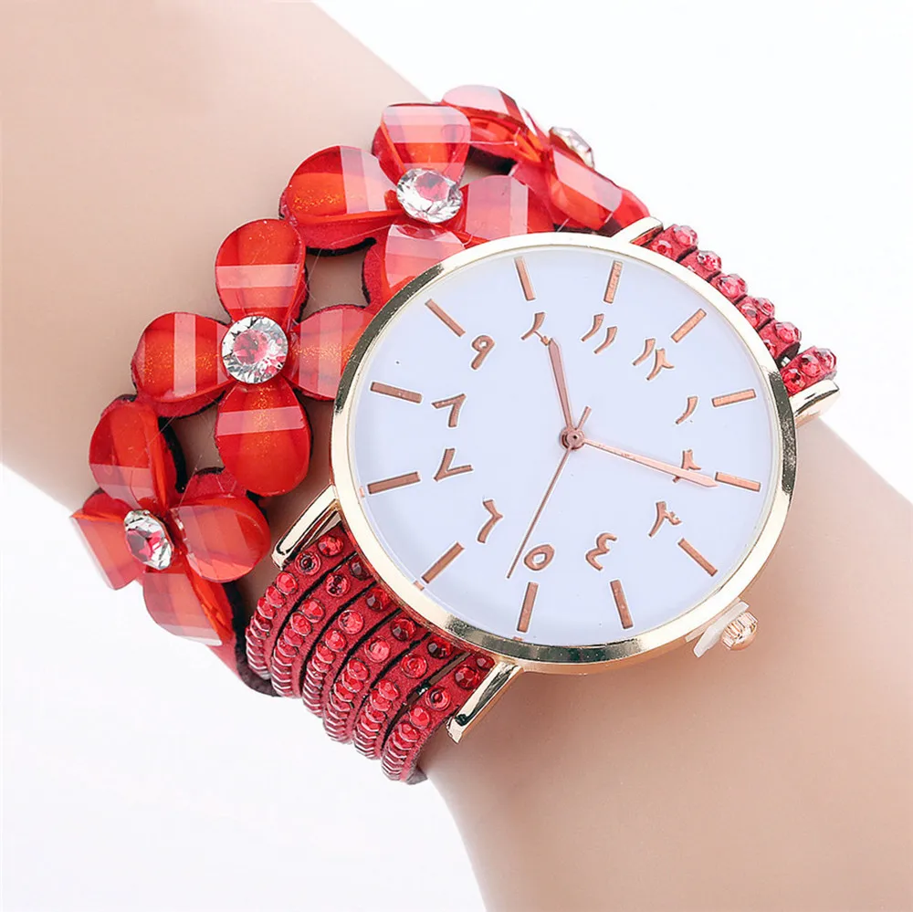 CCQ Beautiful Fashion Bracelet Watch simple bracelet belt quartz watch circle Round bracelet ladies watch For Gifts