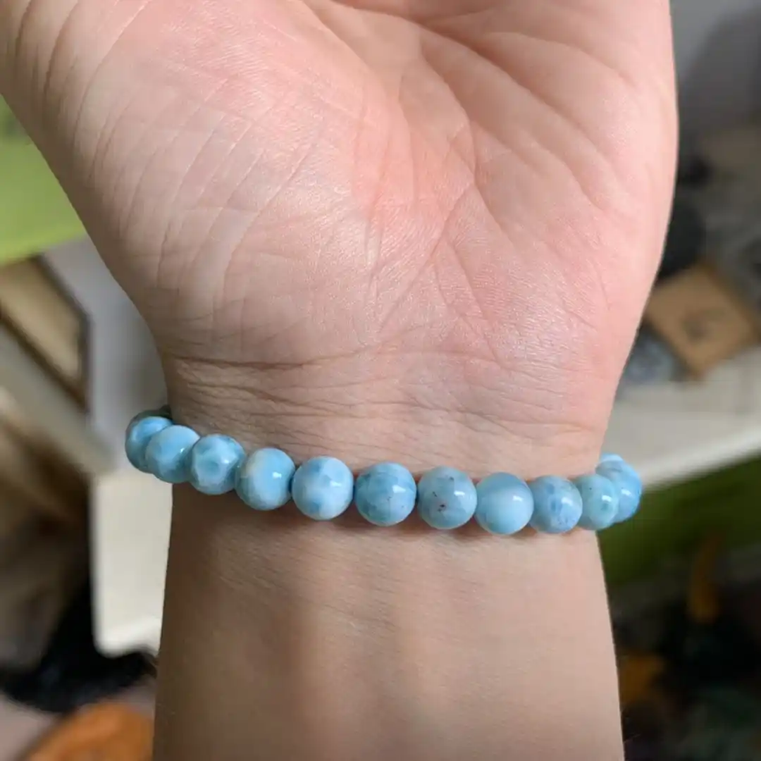 larimar beaded bracelet