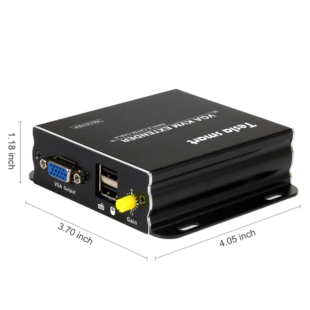 USB VGA KVM удлинитель 300m 1080P 60Hz длинный диапазон 984ft по Cat5e Cat6 Ethernet кабель VGA удлинитель(до 300 m, Отправитель+ приемник