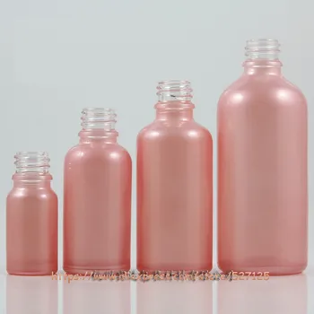 

10ml 30ml 50ml 100ml pink(painted) empty glass bottle. essential oil perfume lotion liquid glass container.18/410